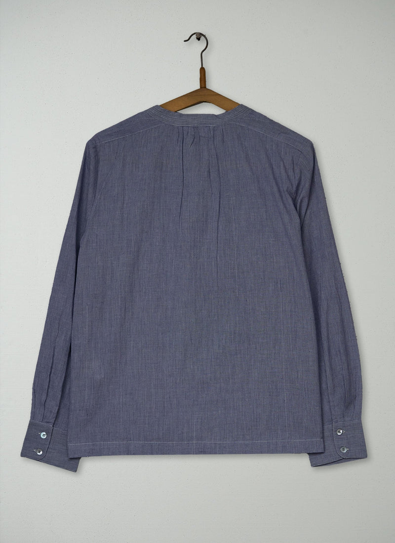 Reworn Soft Cotton Shirt Size 10 (1089) | Navy