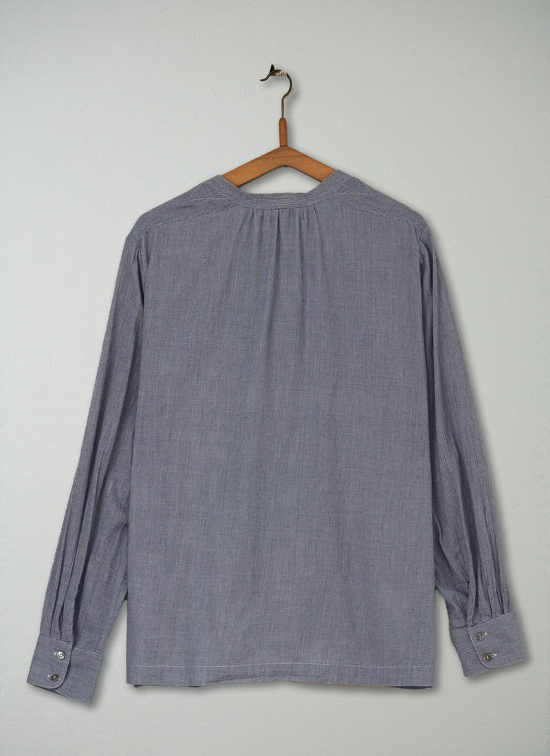 Reworn Mini Dogtooth Shirt Size 10 (785) | Navy
