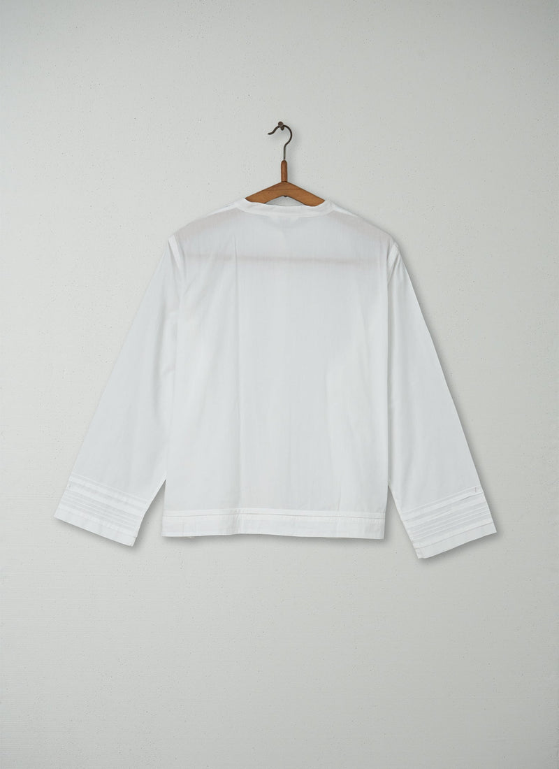 Reworn Pintuck Shirt Size 16 (033) | White