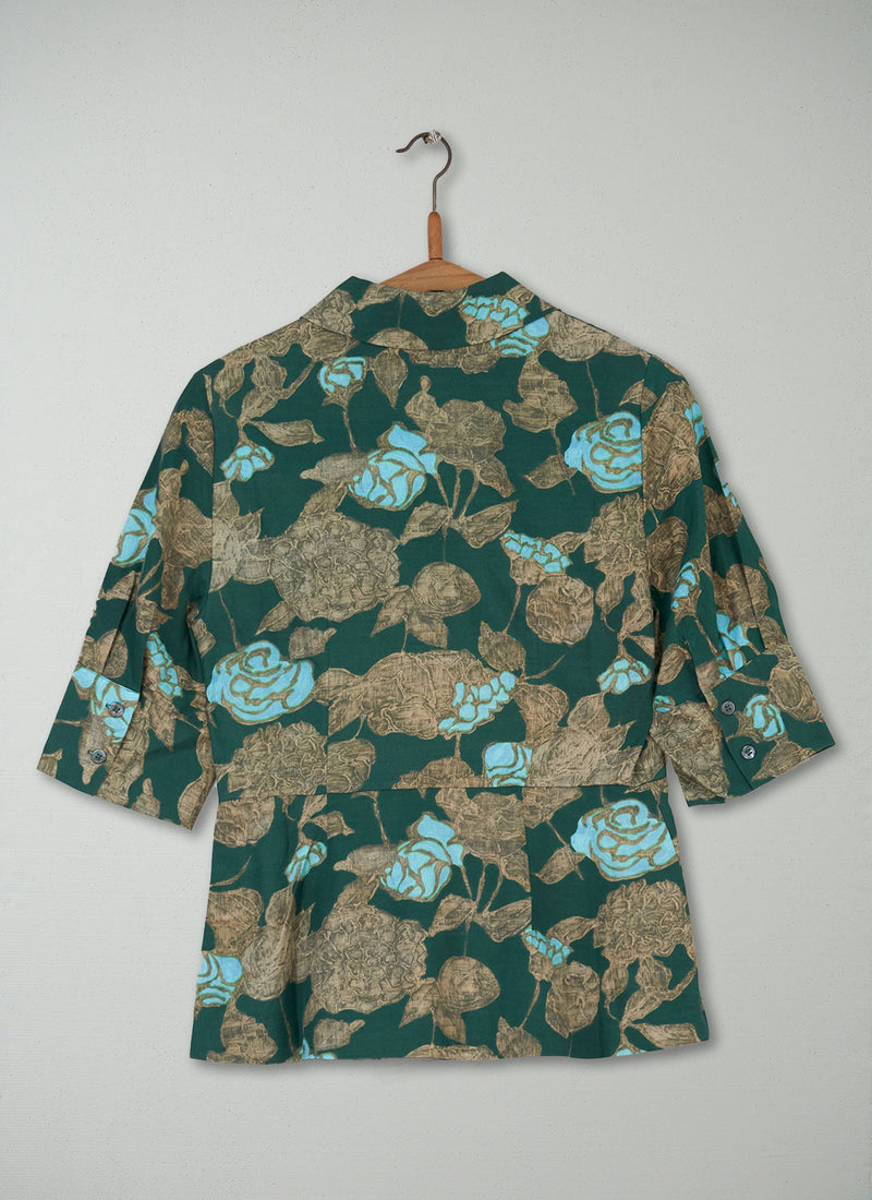 Reworn Floral Shirt Size 16 (944) | Multi