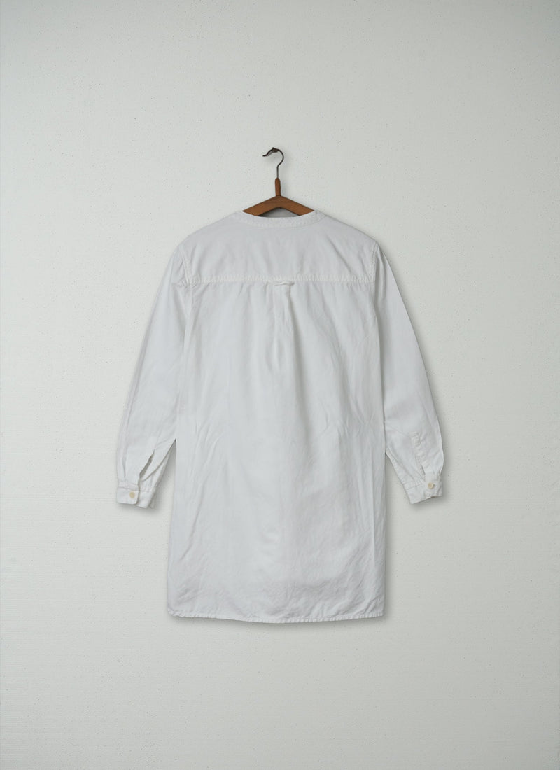 Reworn Cotton Linen Tunic Size 12 (145) | White