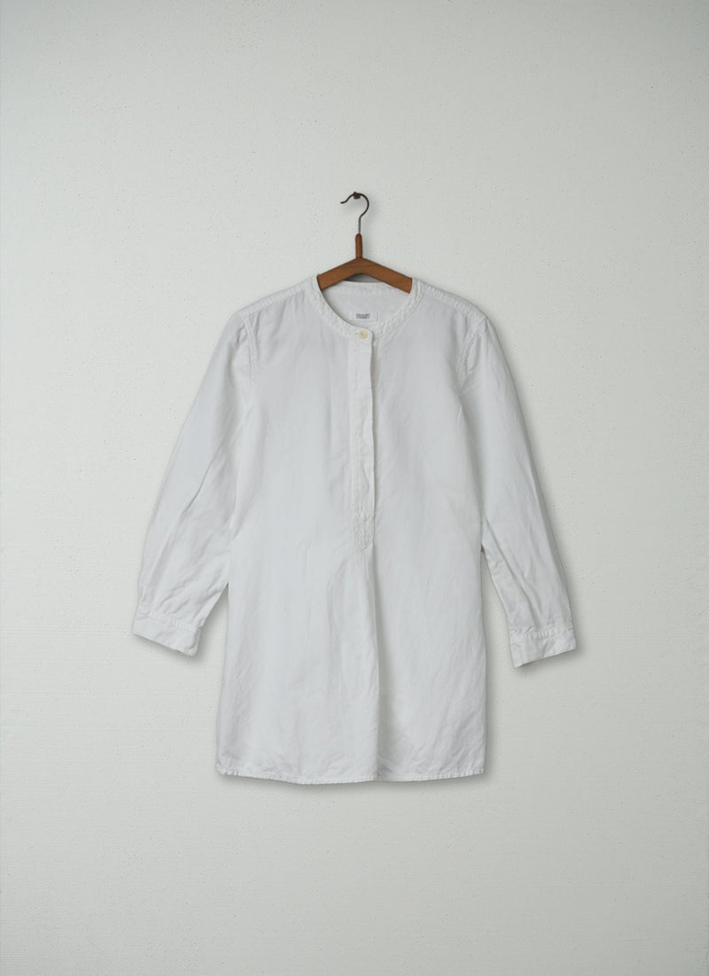Reworn Cotton Linen Tunic Size 12 (145) | White
