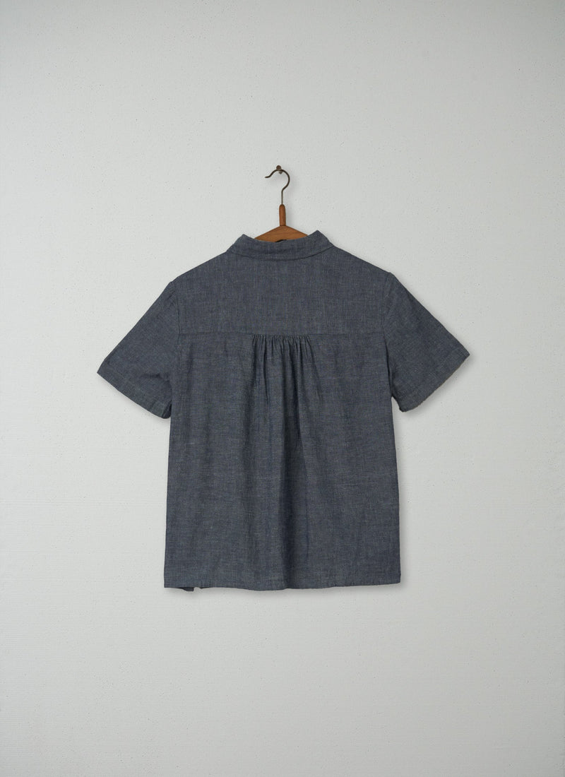 Reworn Selvedge Edge Chambray Shirt Size 12 (059) | Chambray