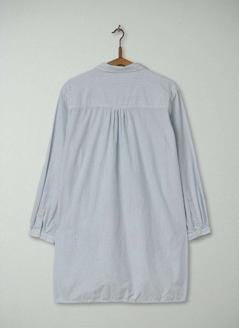 Reworn Ticking Stripe Long Shirt Size 10 (637) | Multi