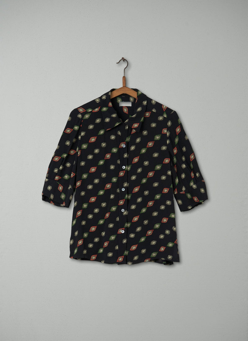 Reworn Short Sleeve Shirt Size 10 (044) | Olive