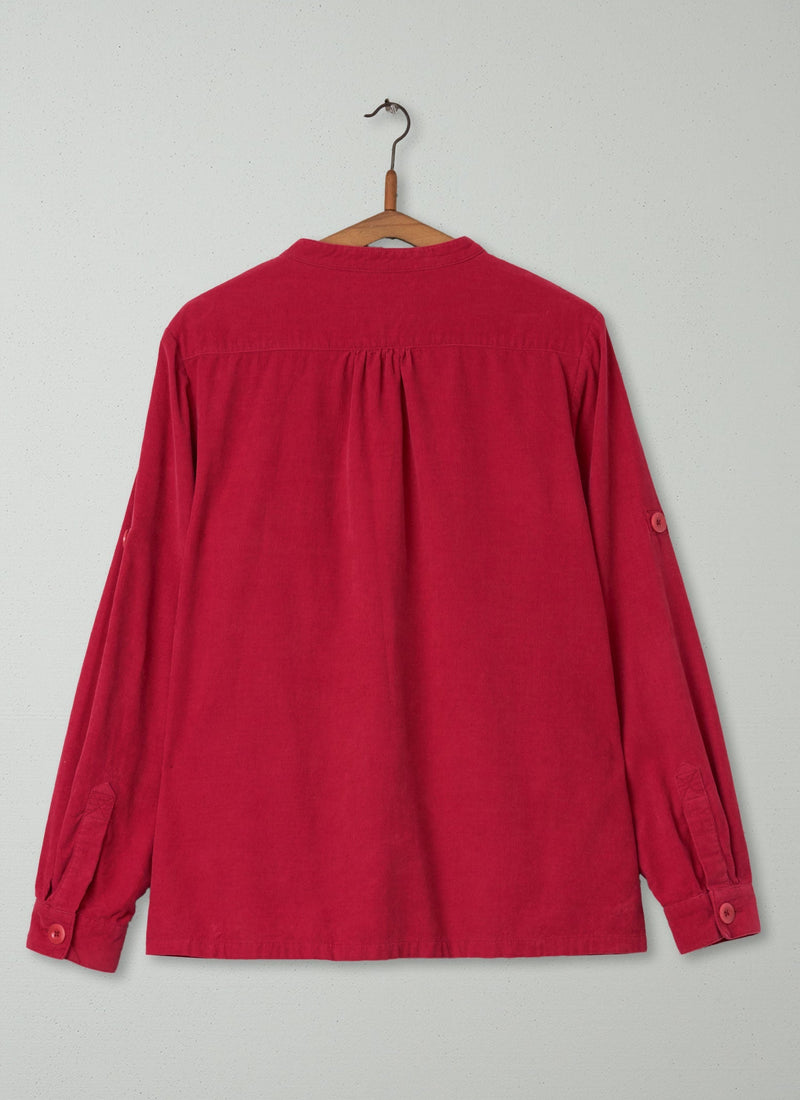 Reworn Needlecord Smock Size 14 (258) | Cerise