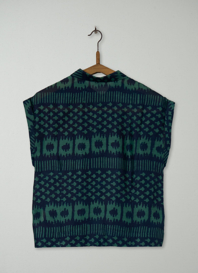 Reworn Amalfi Print Shirt Size 6 (762) | Multi