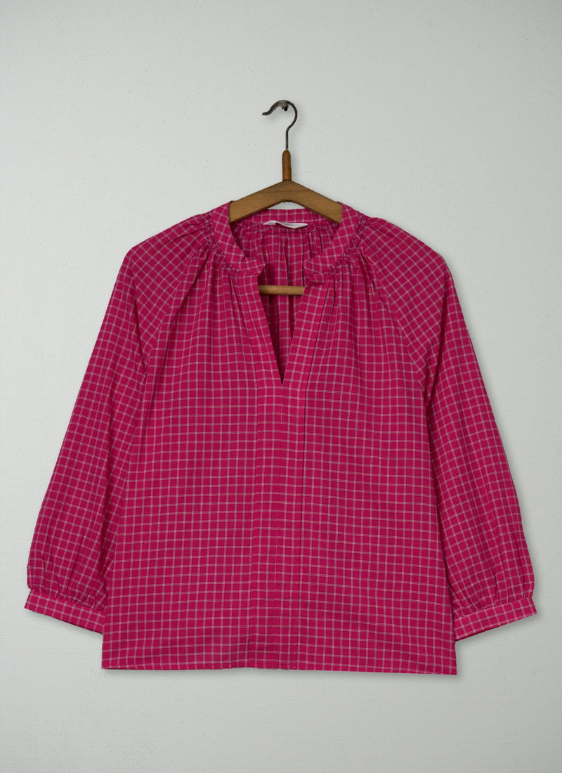 Reworn Check Shirt Size 6 (895) | Pink