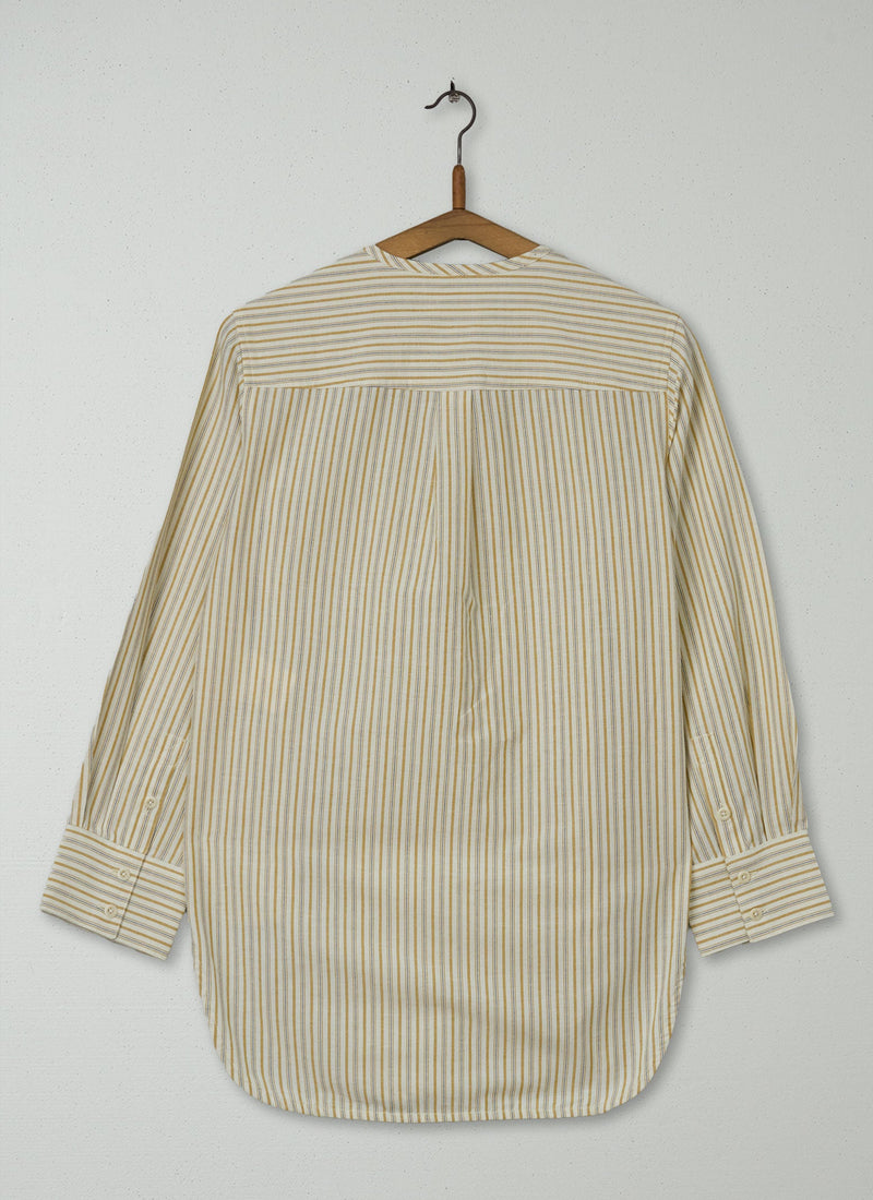 Reworn Stripe Cotton Shirt Size 6 (711) | Multi