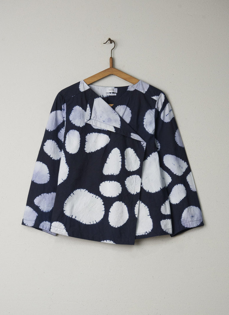 Reworn Shibori Shirt Size 10 (015) | Indigo
