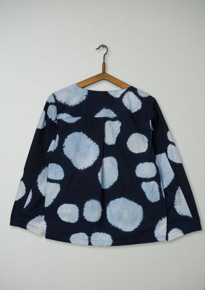Reworn Shibori Cotton Shirt Size 10 (493) | Multi