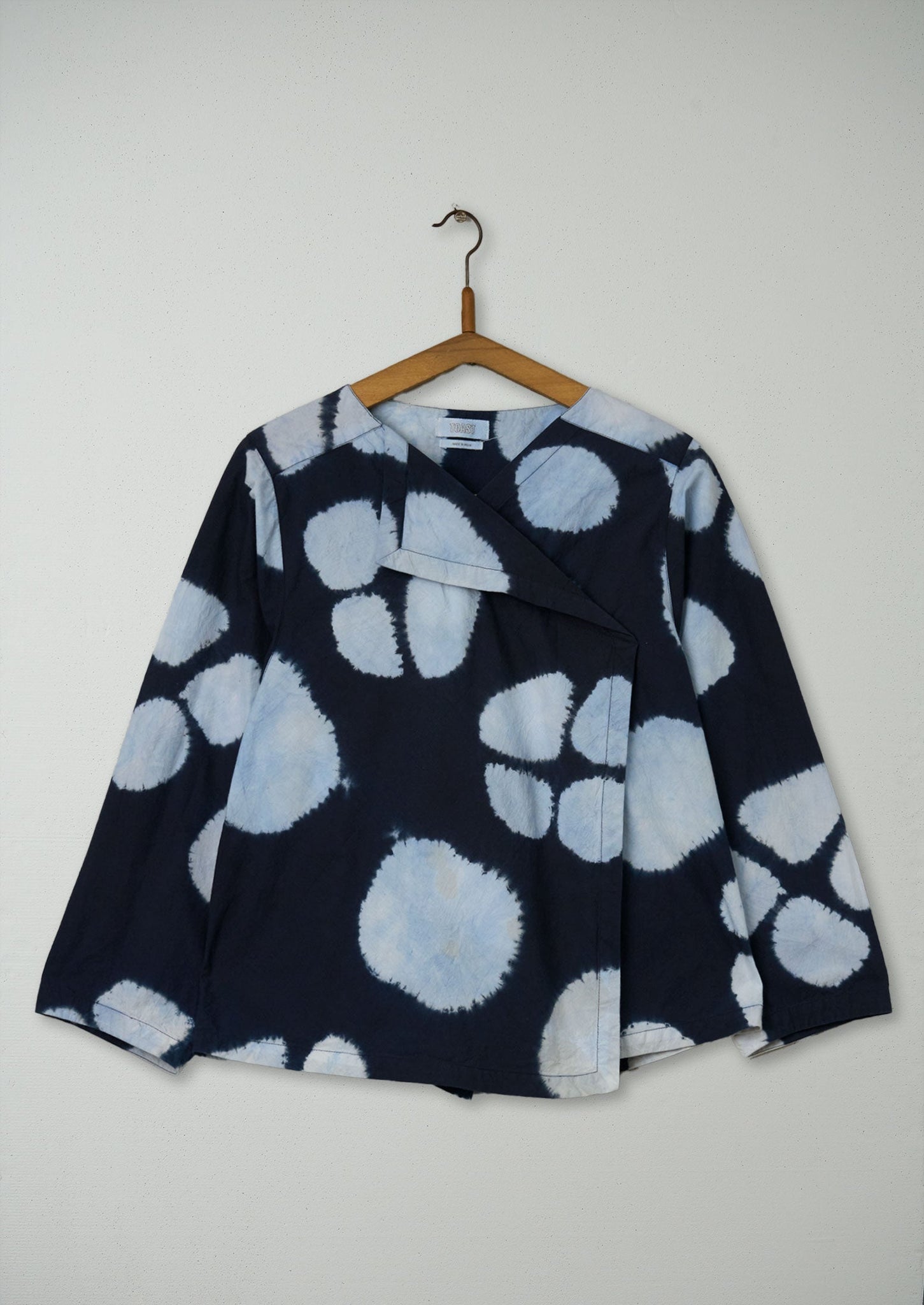 Reworn Shibori Cotton Shirt Size 10 (493) | Multi