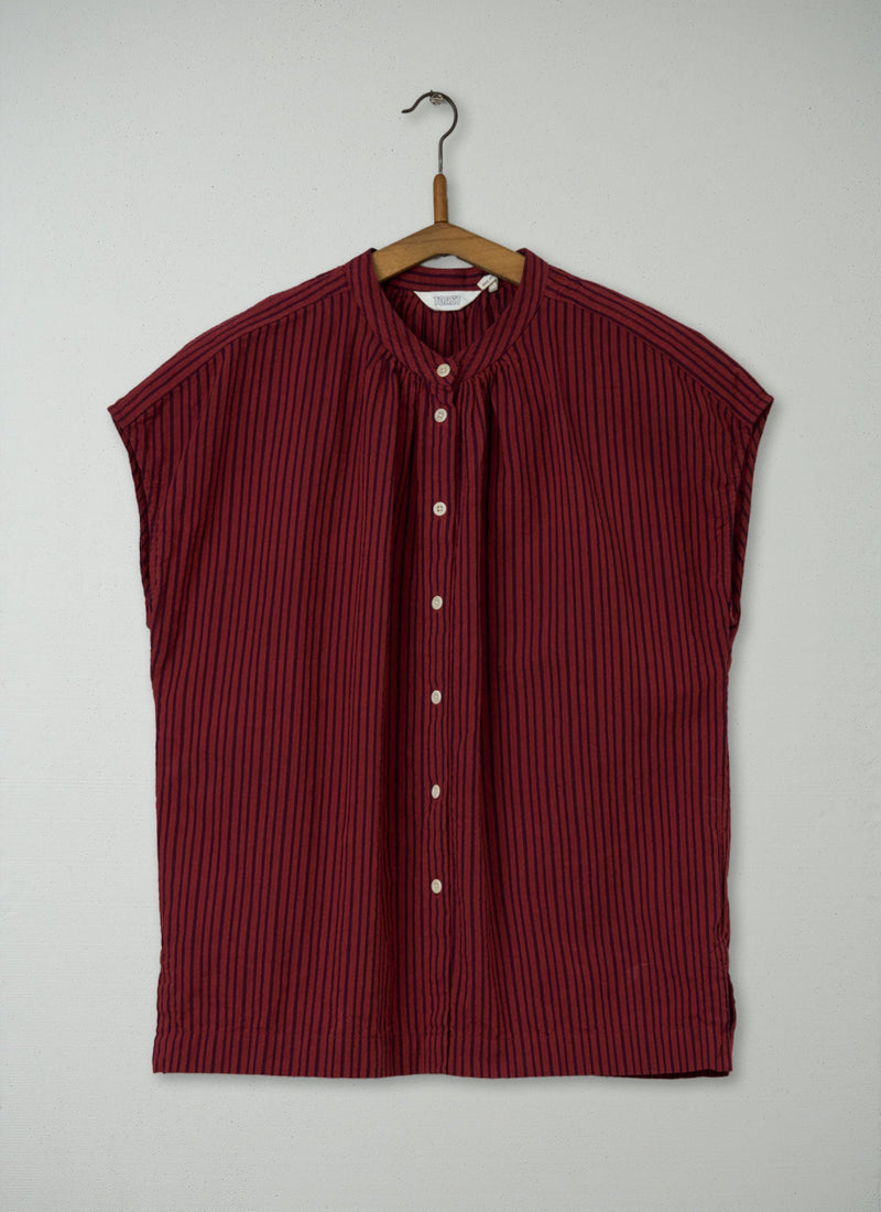 Reworn Stripe Cotton Shirt Size 14 (665) | Multi