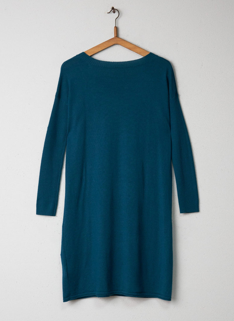 Reworn Merino Knitted Dress Size 10 (031) | Green