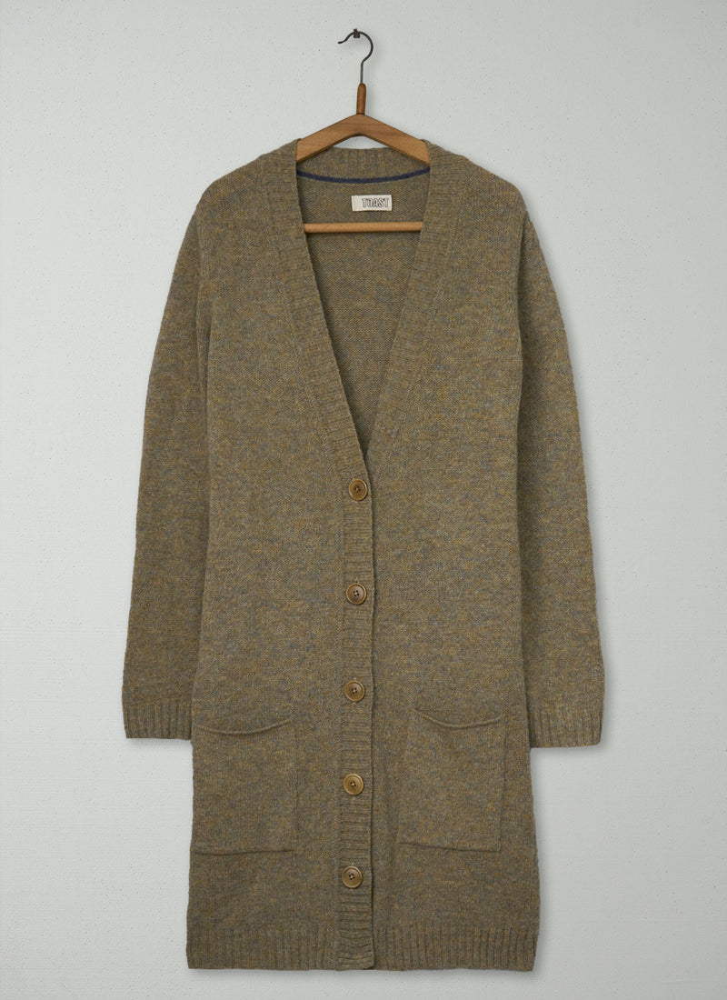 Reworn Shetland Wool Cardigan Size 10 (681) | Multi