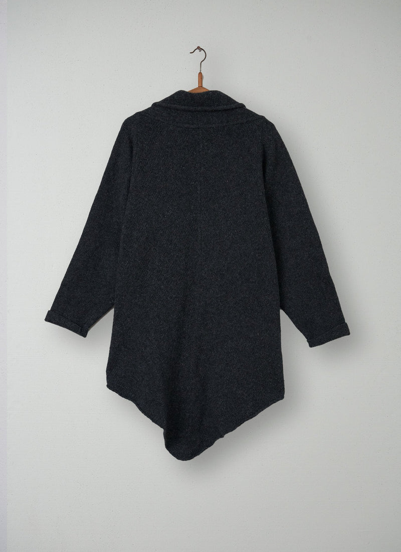 Reworn Martha Wrap Cardigan Size S (037) | Grey