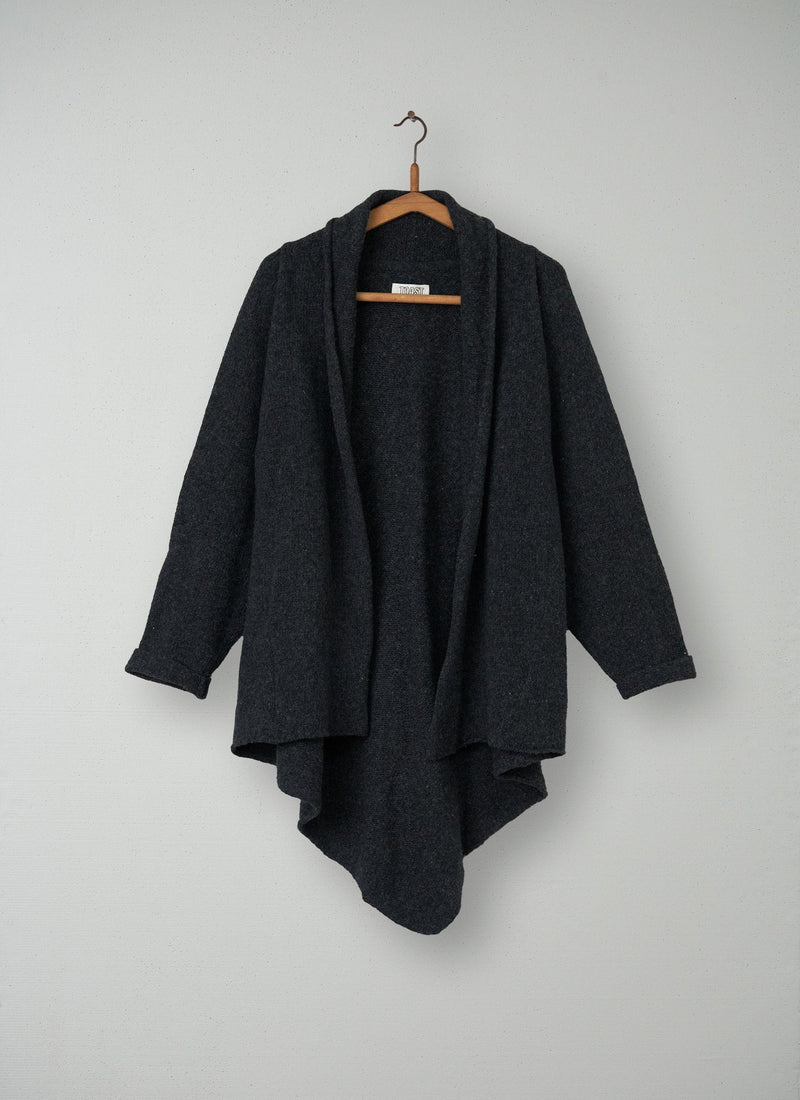 Reworn Martha Wrap Cardigan Size S (037) | Grey