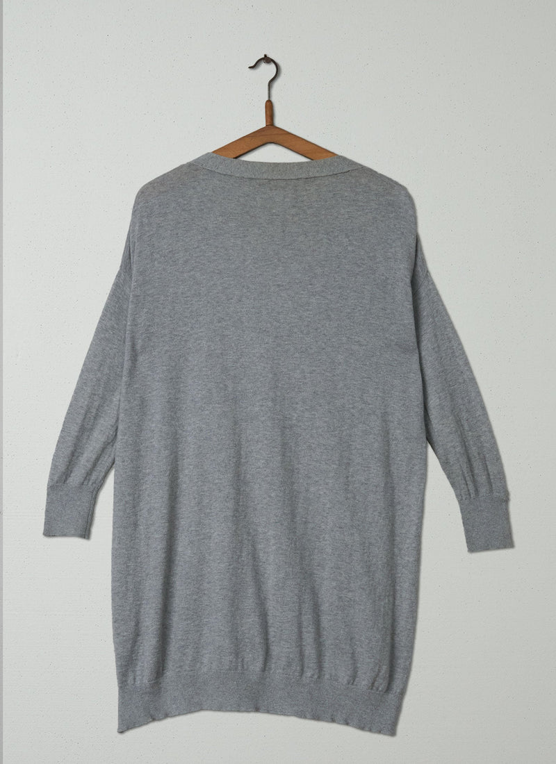 Reworn Nina Cardigan Size S (090) | Grey