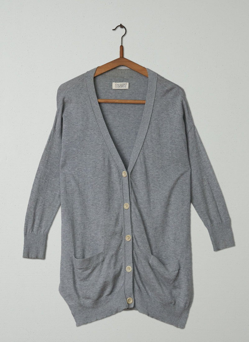 Reworn Nina Cardigan Size S (090) | Grey