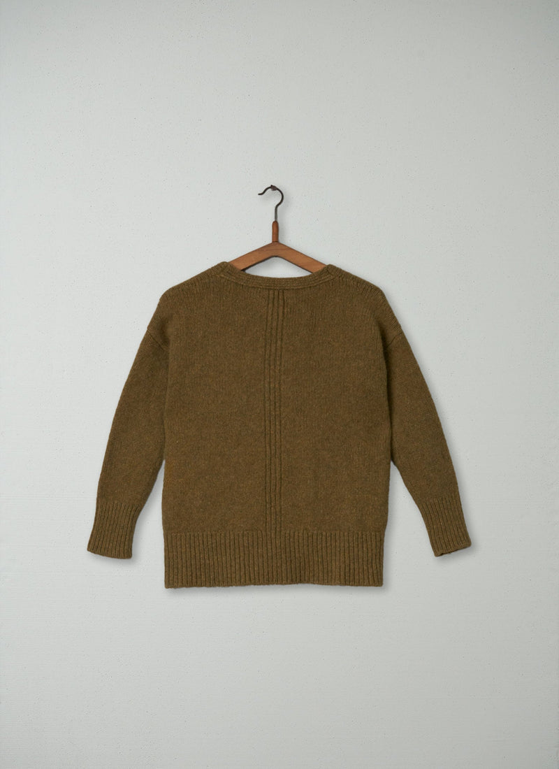 Reworn Elisabet Cardigan Size 8 (075) | Asparagus