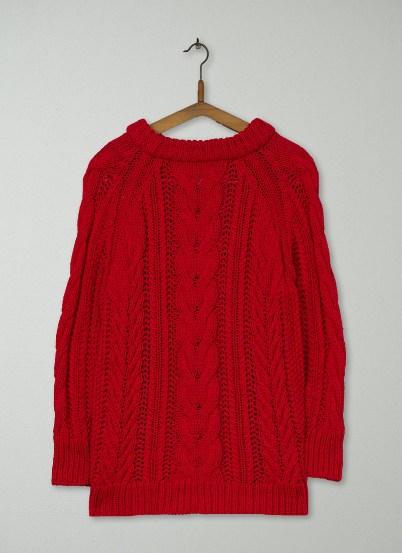 Reworn Tamara Sweater Size 8 (445) | Red