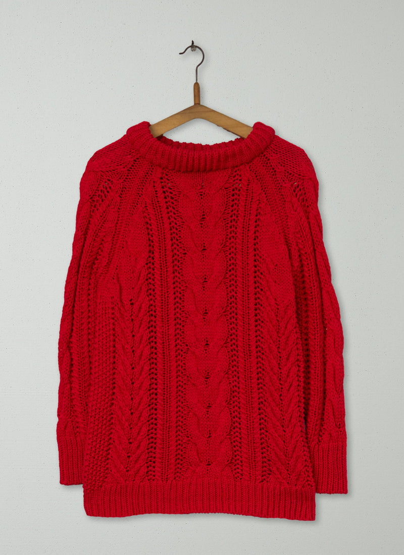 Reworn Tamara Sweater Size 8 (445) | Red