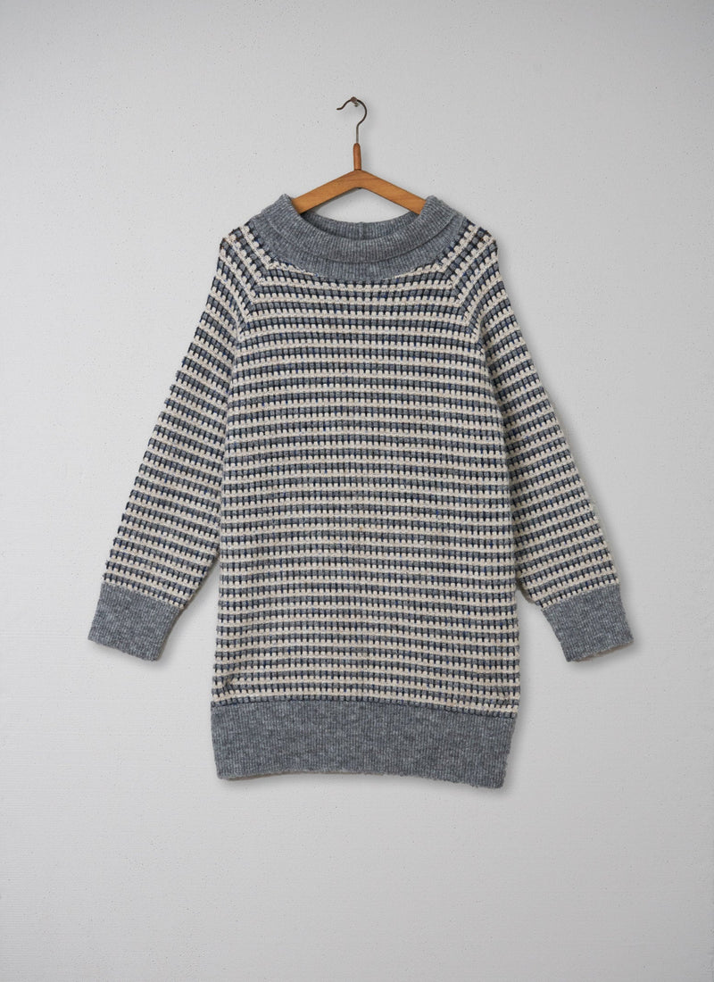 Reworn Check Jacquard Tunic Size M (038) | Multi
