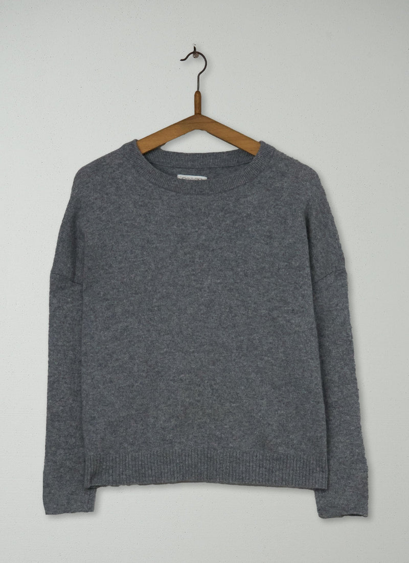 Reworn Wool Cashmere Sweater Size S (366) | Charcoal