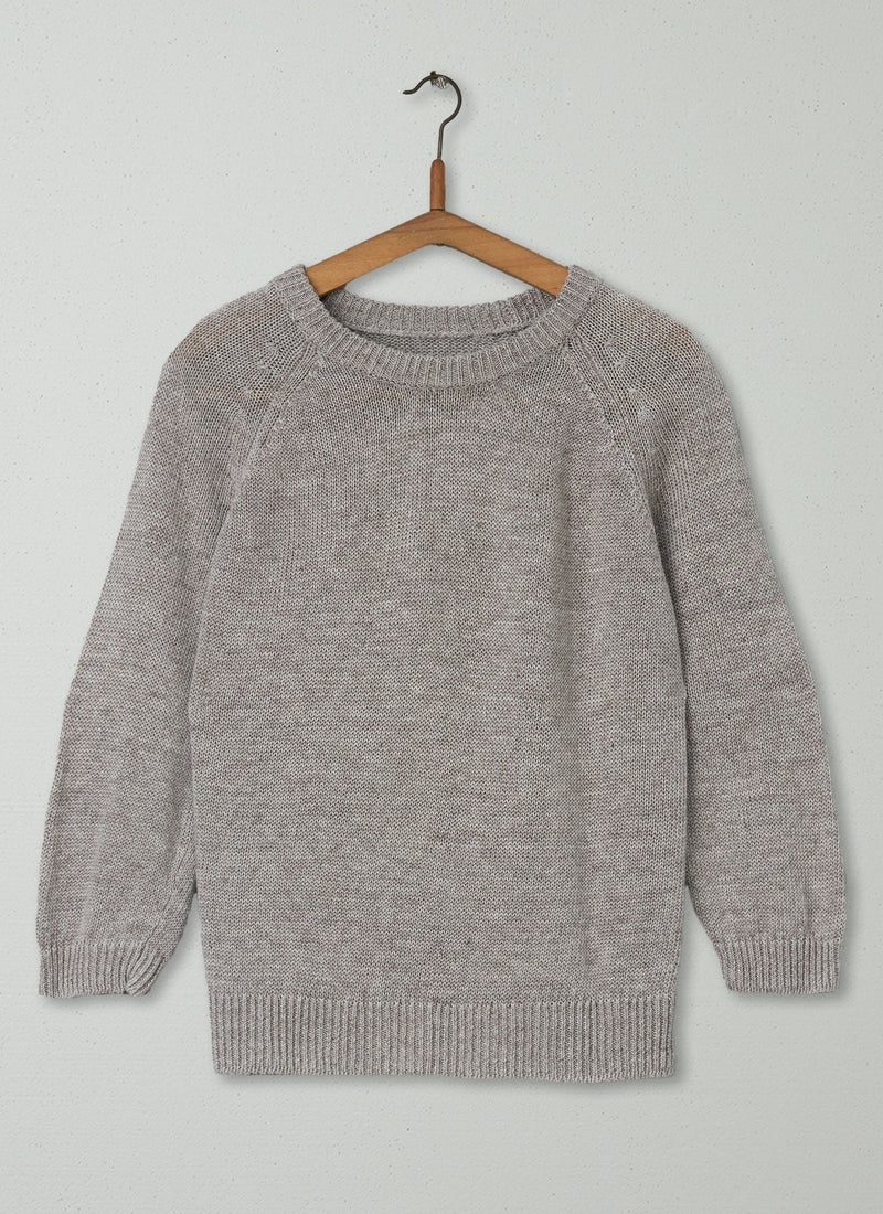 Reworn Linen Knit Sweater Size M (168) | Oatmeal