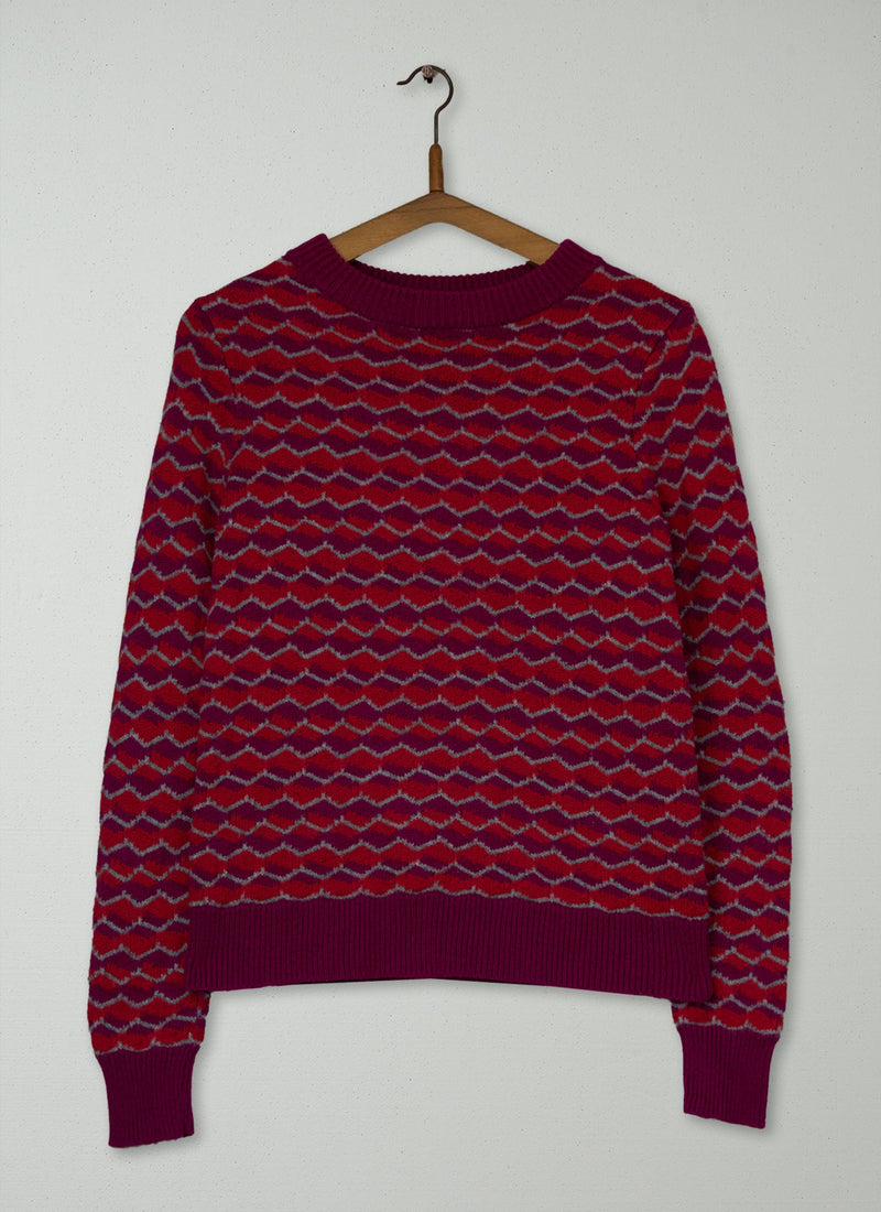 Reworn Merino Sweater Size S (596) | Multi