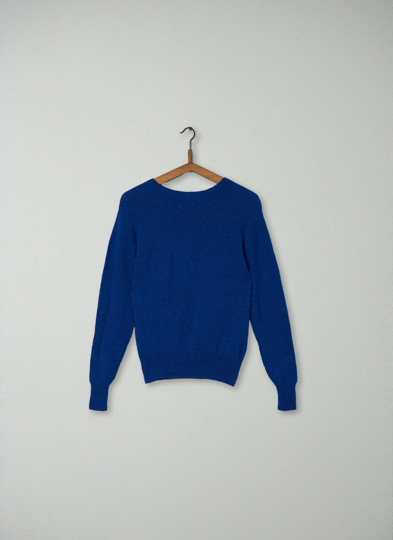 Reworn Seamless Sweater Size XS/S (069) | Ultra Marine