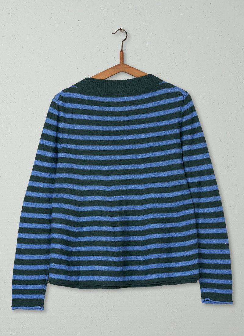 Reworn Linen Wool Sweater Size S (169) | Multi