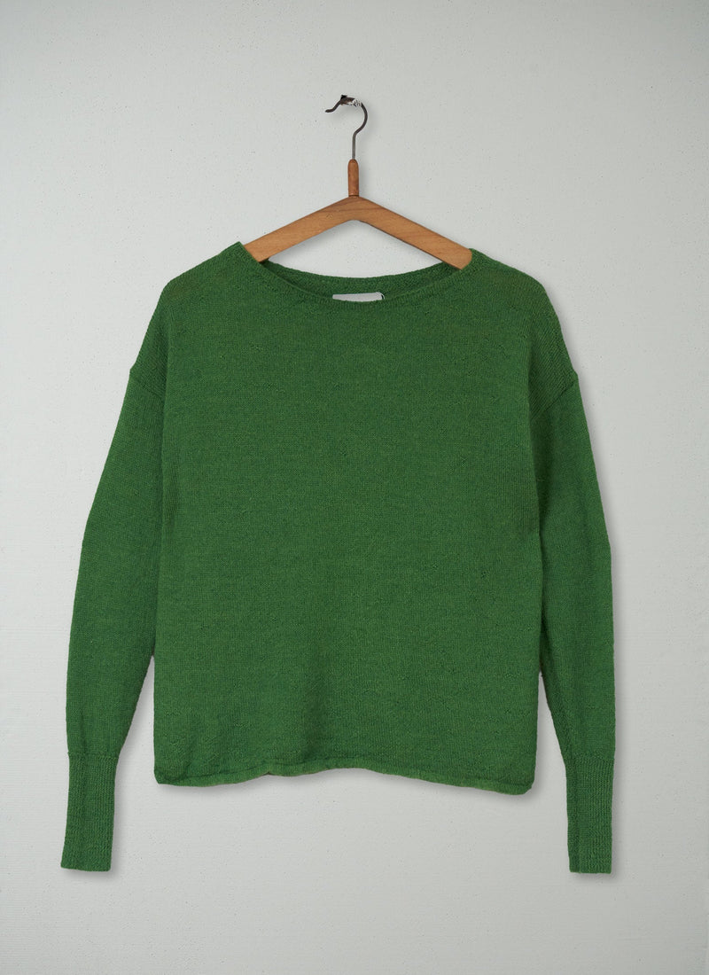 Reworn Alpaca Square Cut Sweater Size S (131) | Artichoke