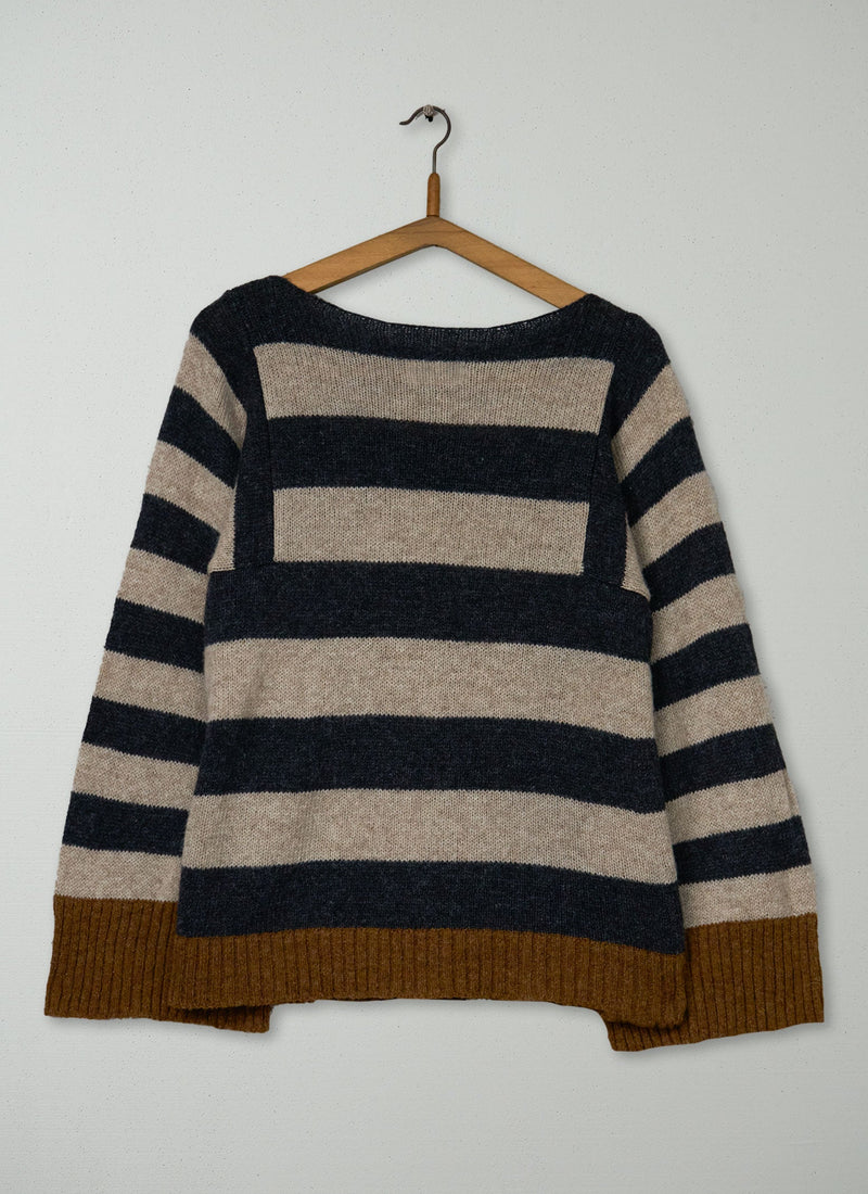 Reworn Wide Sleeve Sweater Size S (567) | Multi