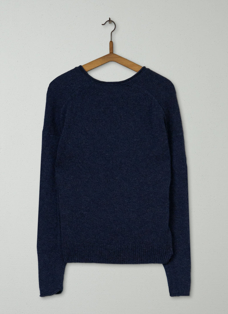 Reworn Wool Cashmere Sweater Size S (379) | Midnight