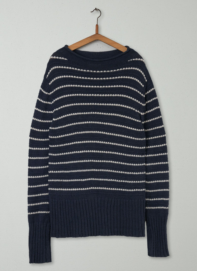 Reworn Textured Stripe Sweater Size L (181) | Multi