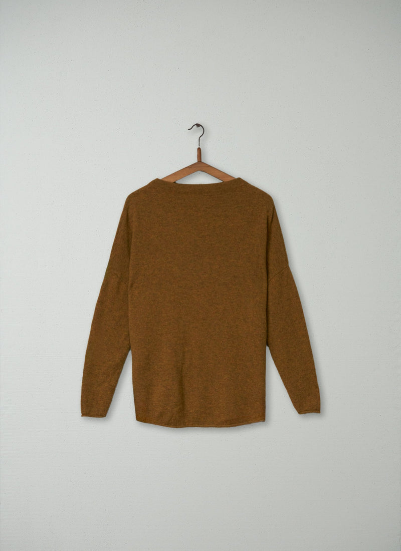 Reworn Cashmere Sweater Size S (076) | Ochre