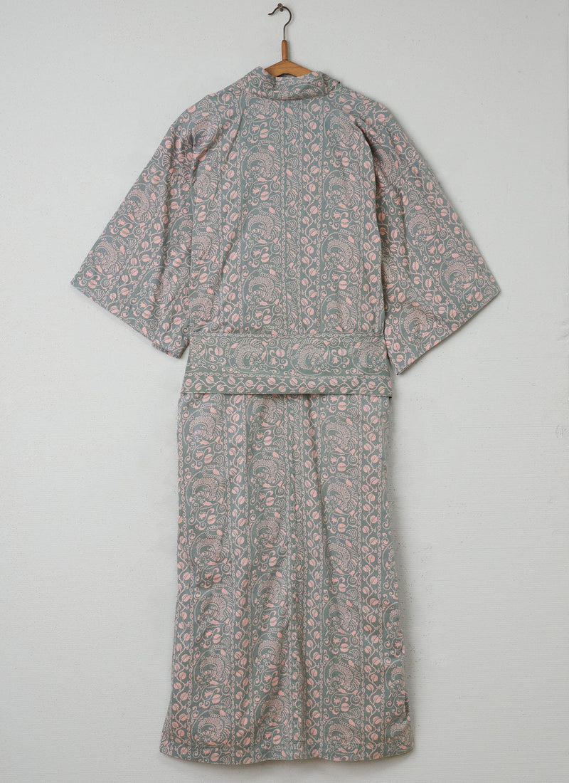 Reworn Cotton Gown Size S (003) | Sage