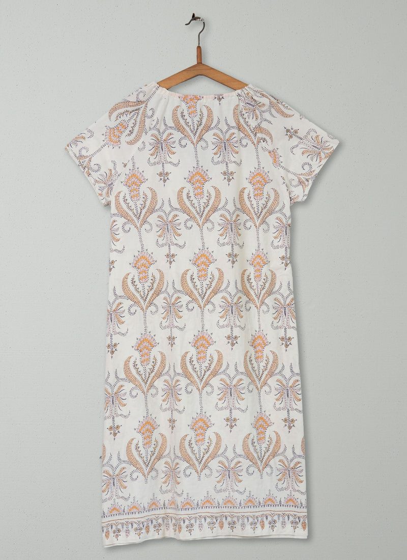 Reworn Print Nightdress Size M (034) | Multi
