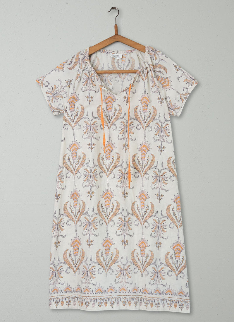 Reworn Print Nightdress Size M (034) | Multi
