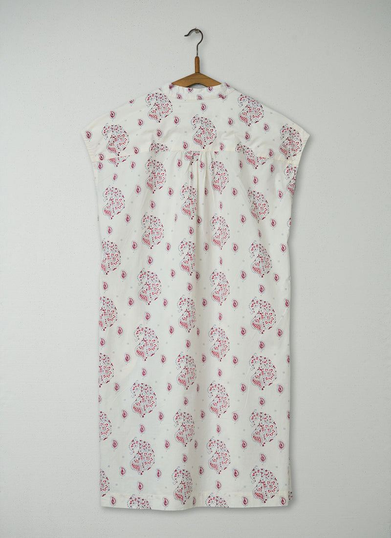 Reworn Block Print Nightie Size S (178) | Multi