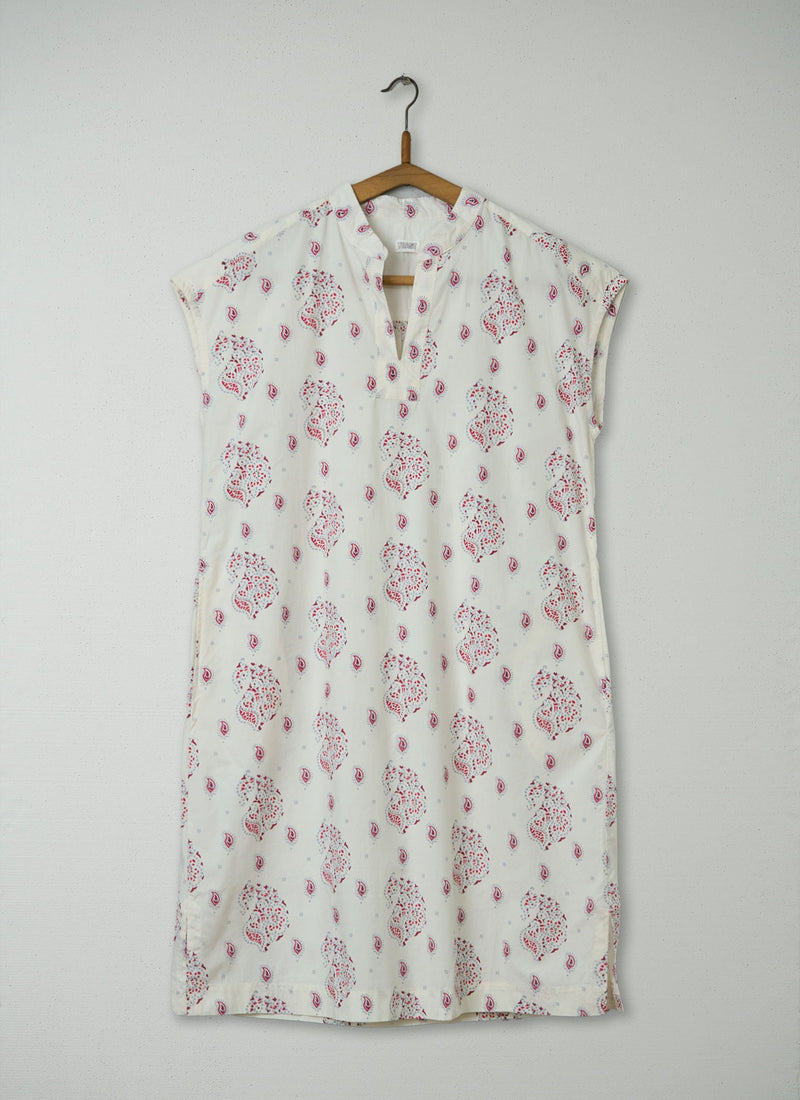 Reworn Block Print Nightie Size S (178) | Multi