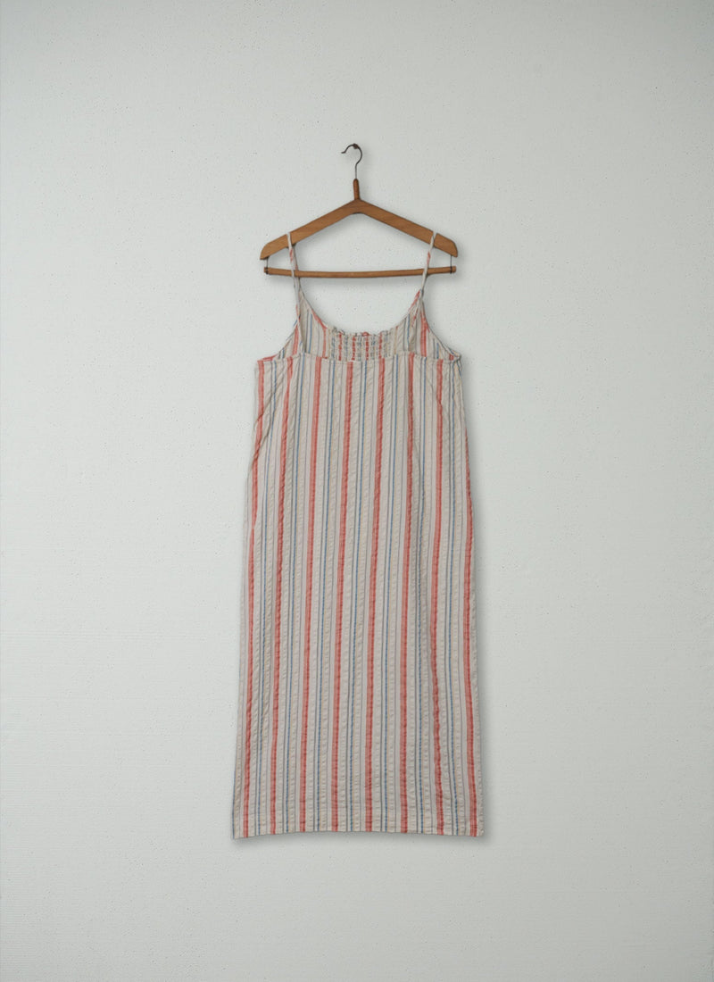 Reworn Stripe Cotton Nightie Size M (010) | Multi