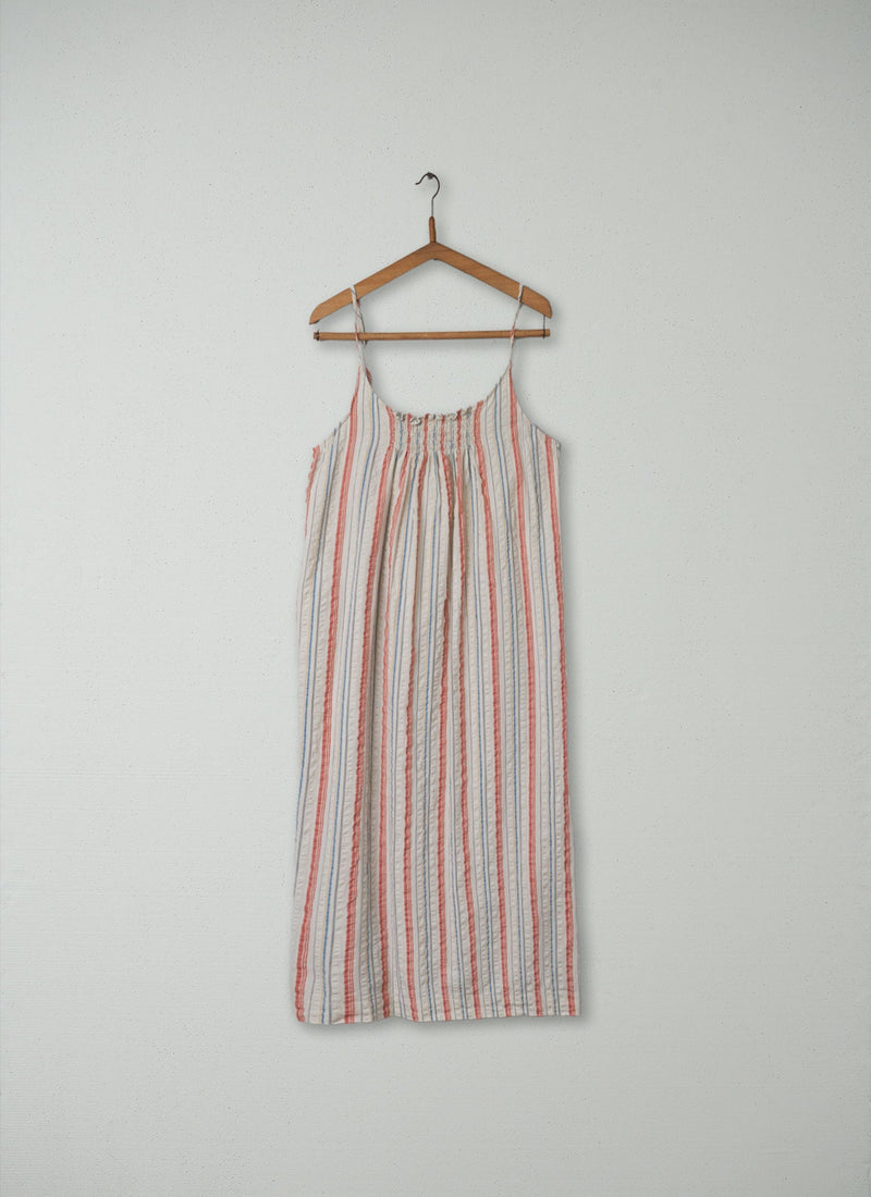 Reworn Stripe Cotton Nightie Size M (010) | Multi