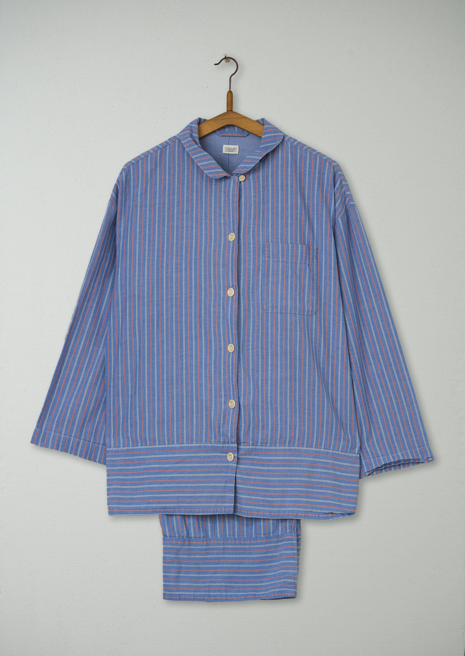 Reworn Stripe Dobby Pyjamas Size S (227) | Multi | TOAST