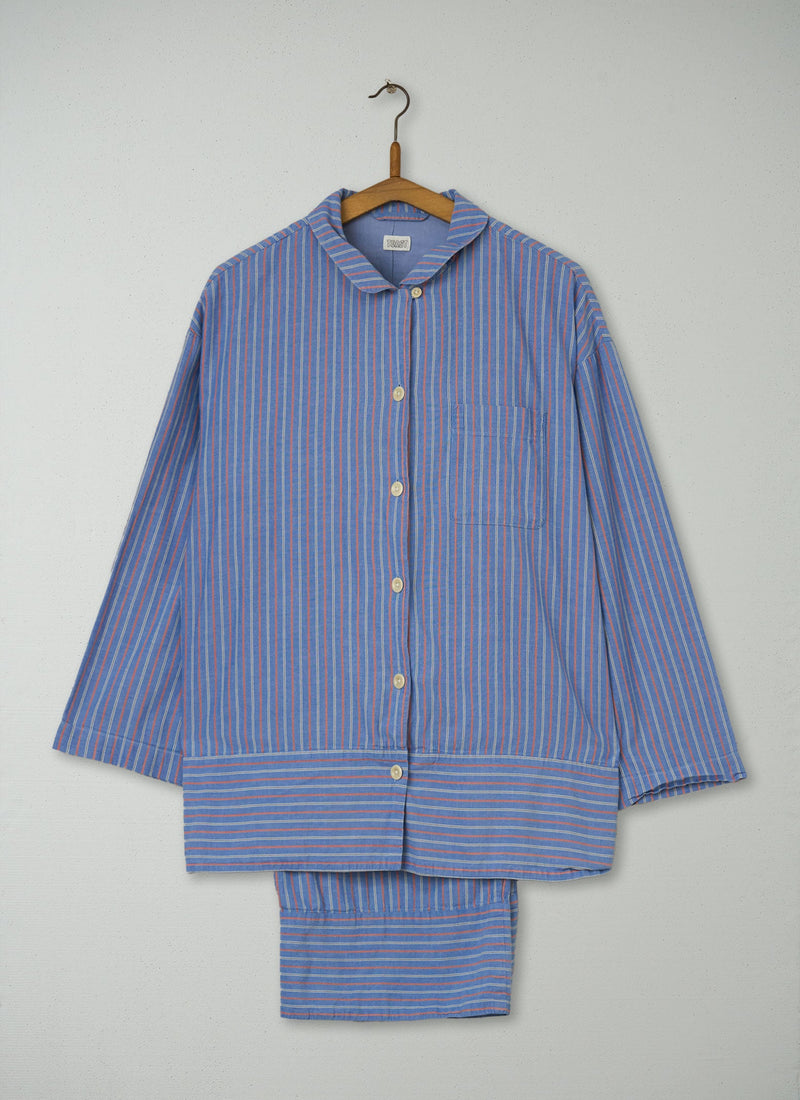 Reworn Stripe Dobby Pyjamas Size S (227) | Multi