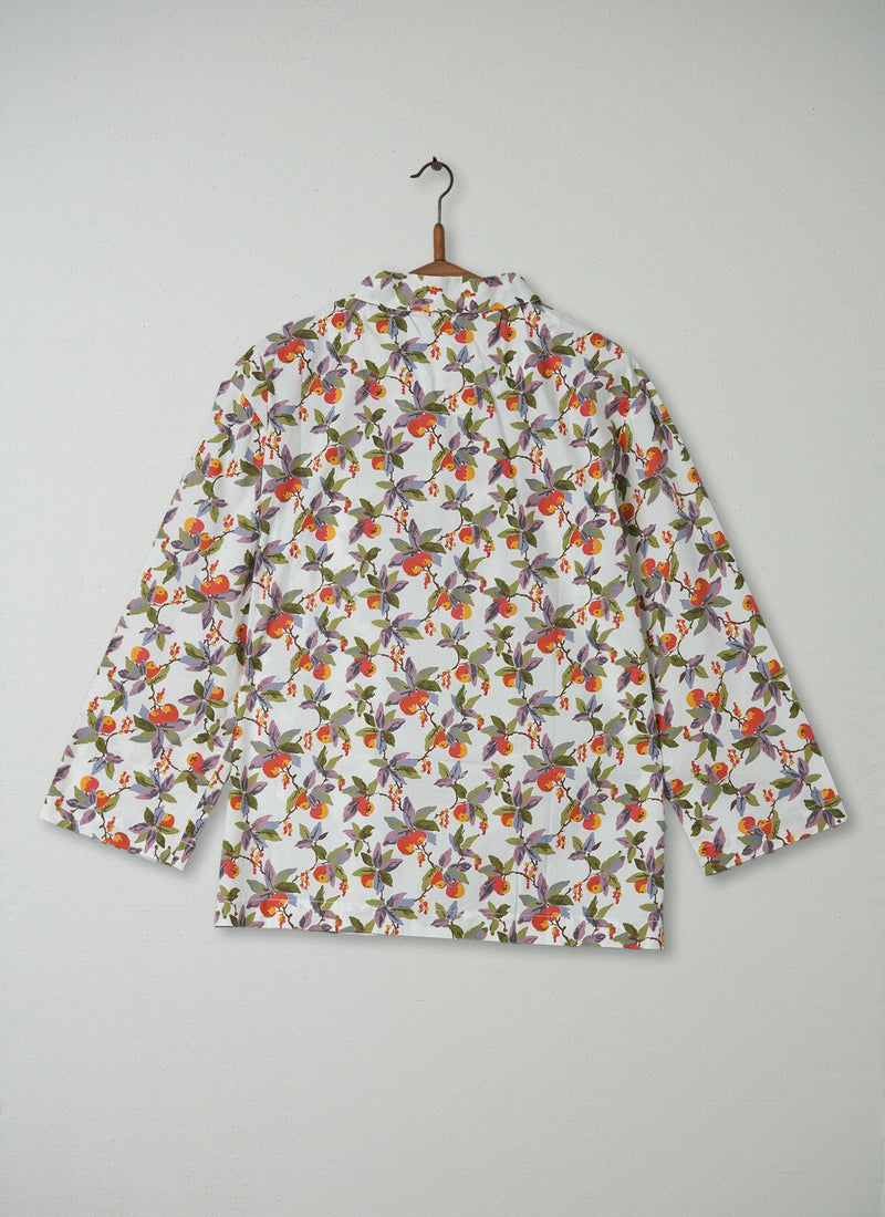 Reworn Berry Block Print PJ Top Size M (018) | Multi