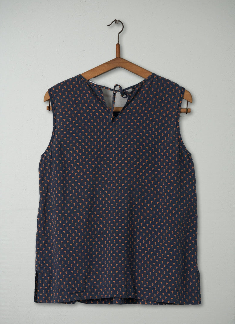 Reworn Mushroom Print Cami Size 8 (254) | Multi