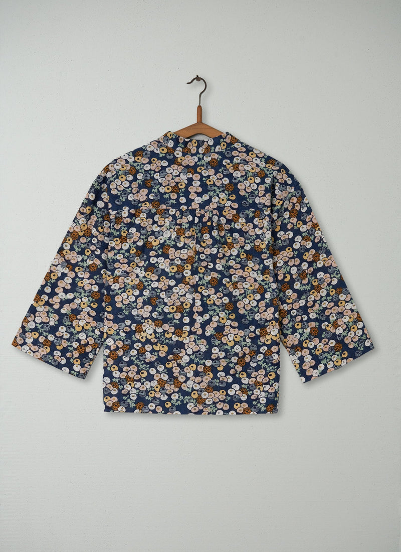 Reworn Kisawa Print PJ Top Size XS (019) | Multi