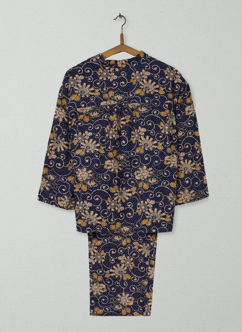 Reworn Floral Cotton Pyjamas Size XS (127) | Multi